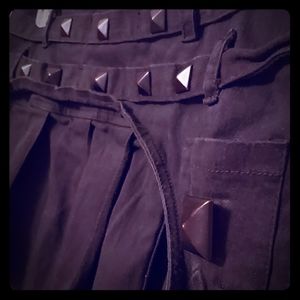 Studded + Pleated Gothic Skirt